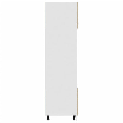 Mikroaaltouunin kaappi Sonoma-tammi 60x57x207 cm lastulevy