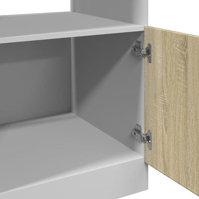 Mikroaaltouunin kaappi Sonoma-tammi 60x57x207 cm lastulevy