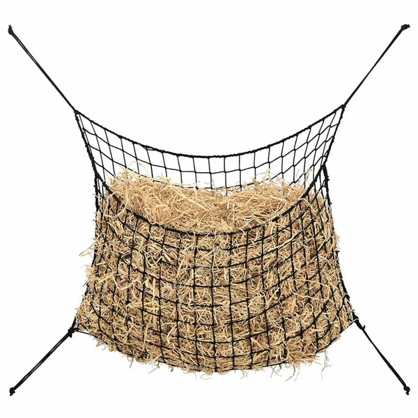 Heinäverkot 2 kpl pyöreä musta 75x50 cm PP