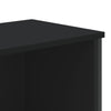 Kirjahylly musta 80x31x169 cm lastulevy