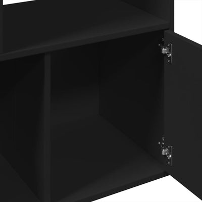 Kirjahylly musta 70x36x189 cm tekninen puu