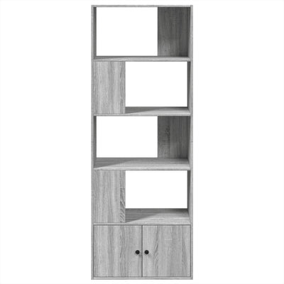 Kirjahylly harmaa Sonoma 70x36x189 cm tekninen puu