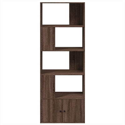 Kirjahylly ruskea tammi 70x36x189 cm tekninen puu