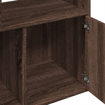 Kirjahylly ruskea tammi 70x36x189 cm tekninen puu