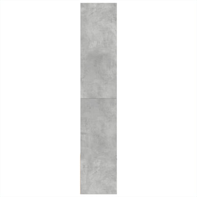 Kirjahylly betoninharmaa 100x36x189 cm tekninen puu