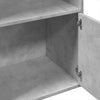 Kirjahylly betoninharmaa 100x36x189 cm tekninen puu