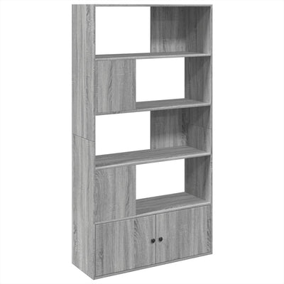 Kirjahylly harmaa Sonoma 100x36x189 cm tekninen puu
