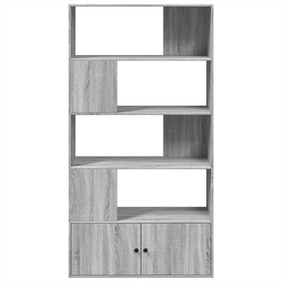 Kirjahylly harmaa Sonoma 100x36x189 cm tekninen puu
