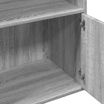 Kirjahylly harmaa Sonoma 100x36x189 cm tekninen puu