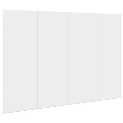 Sängynpääty yöpöydillä valkoinen 120 cm tekninen puu