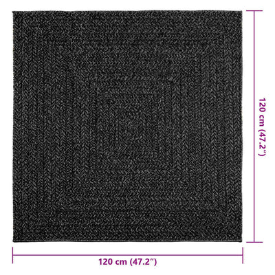 Matto ZIZUR 120x120 cm juuttityyli sisä- ja ulkokäyttöön