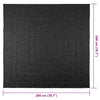 Matto ZIZUR 200x200 cm juuttityyli sisä- ja ulkokäyttöön