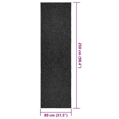 Matto ZIZUR 80x250 cm juuttityyli sisä- ja ulkokäyttöön
