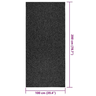 Matto ZIZUR 100x200 cm juuttityyli sisä- ja ulkokäyttöön