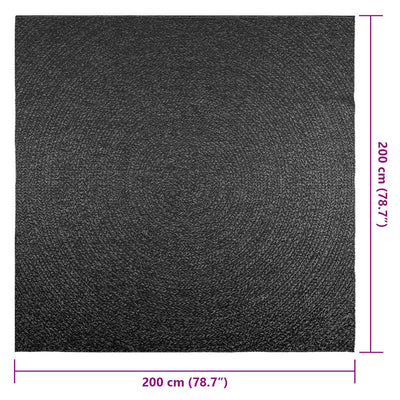 Matto ZIZUR 200x200 cm juuttityyli sisä- ja ulkokäyttöön
