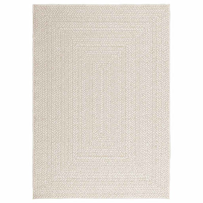 Matto ZIZUR kermainen 120x170 cm juuttityyli sisä ulkokäyttöön