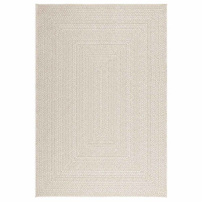 Matto ZIZUR kermainen 140x200 cm juuttityyli sisä ulkokäyttöön