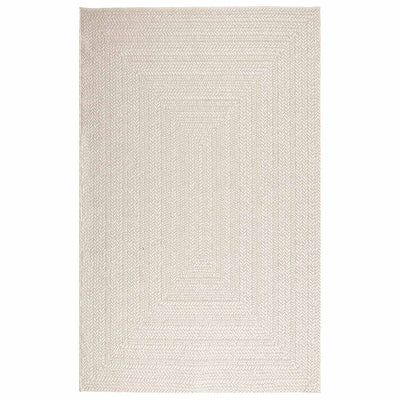 Matto ZIZUR kermainen 160x230 cm juuttityyli sisä ulkokäyttöön