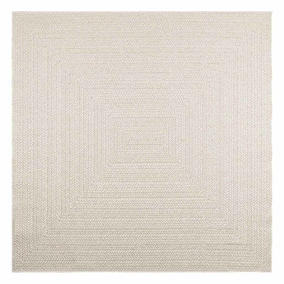 Matto ZIZUR kermainen 200x200 cm juuttityyli sisä ulkokäyttöön