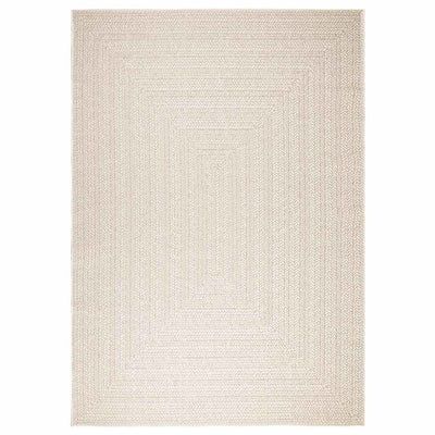 Matto ZIZUR kermainen 200x290 cm juuttityyli sisä ulkokäyttöön