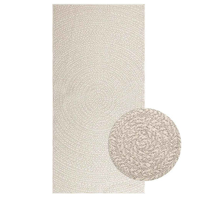 Matto ZIZUR kermainen 100x200 cm juuttityyli sisä ulkokäyttöön