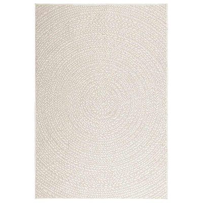 Matto ZIZUR kermainen 120x170 cm juuttityyli sisä ulkokäyttöön