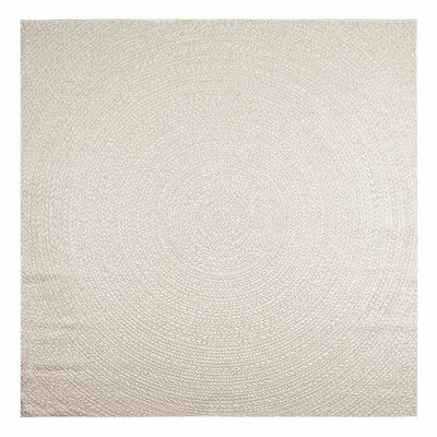 Matto ZIZUR kermainen 240x240 cm juuttityyli sisä ulkokäyttöön