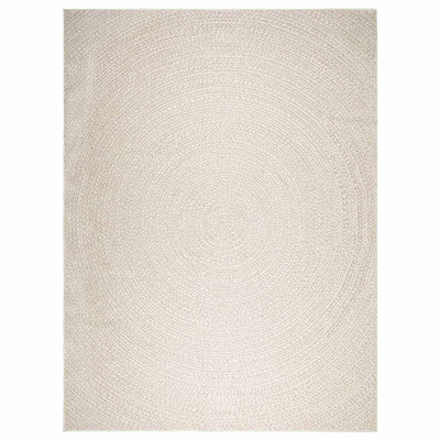 Matto ZIZUR kermainen 240x340 cm juuttityyli sisä ulkokäyttöön