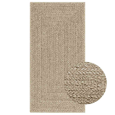 Matto ZIZUR beige 60x110 cm juuttityyli sisä- ja ulkokäyttöön