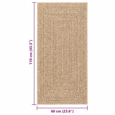 Beige matto zizur Kanesha 60x110cm (juuttityyli sisä- ja ulkokäyttöön)