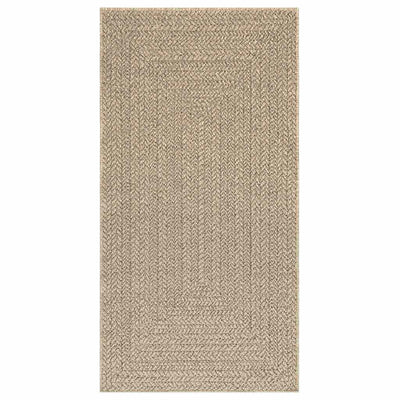 Matto ZIZUR beige 80x150 cm juuttityyli sisä- ja ulkokäyttöön