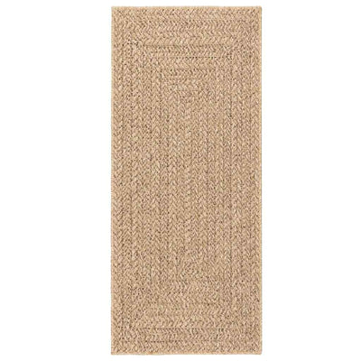 Beige matto zizur Kanesha 80x200cm (juuttityyli sisä- ja ulkokäyttöön)
