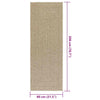 Matto ZIZUR beige 80x200 cm juuttityyli sisä- ja ulkokäyttöön