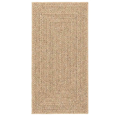 Beige matto zizur Kanesha 80x250cm (juuttityyli sisä- ja ulkokäyttöön)