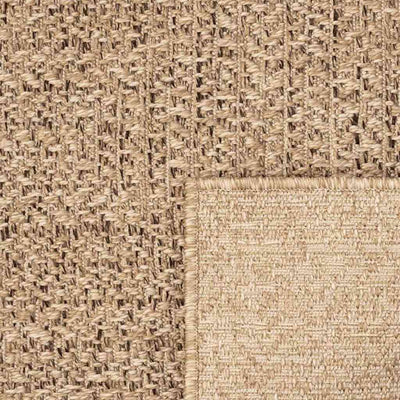 Beige matto zizur Kanesha 80x250cm (juuttityyli sisä- ja ulkokäyttöön)