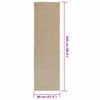 Matto ZIZUR beige 80x250 cm juuttityyli sisä- ja ulkokäyttöön