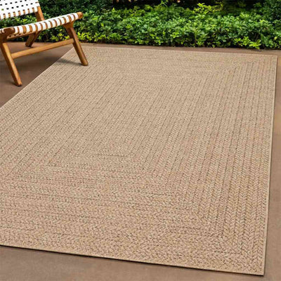 Beige matto zizur Kanesha 80x250cm (juuttityyli sisä- ja ulkokäyttöön)