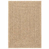 Beige matto zizur Kanesha 120x170cm (juuttityyli sisä- ja ulkokäyttöön)