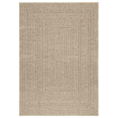 Matto ZIZUR beige 120x170 cm juuttityyli sisä- ja ulkokäyttöön