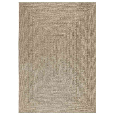 Matto ZIZUR beige 160x230 cm juuttityyli sisä- ja ulkokäyttöön