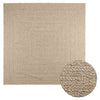 Matto ZIZUR beige 240x240 cm juuttityyli sisä- ja ulkokäyttöön
