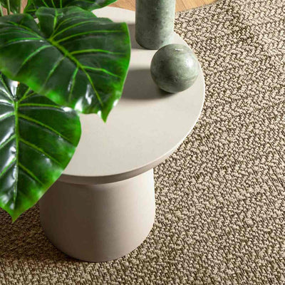 Matto ZIZUR beige 240x240 cm juuttityyli sisä- ja ulkokäyttöön