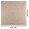Matto ZIZUR beige 240x240 cm juuttityyli sisä- ja ulkokäyttöön