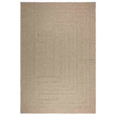 Matto ZIZUR beige 240x340 cm juuttityyli sisä- ja ulkokäyttöön