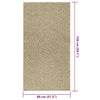 Matto ZIZUR beige 80x150 cm juuttityyli sisä- ja ulkokäyttöön