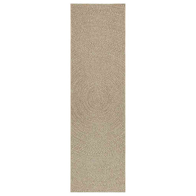 Matto ZIZUR beige 80x250 cm juuttityyli sisä- ja ulkokäyttöön