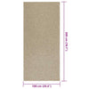 Matto ZIZUR beige 100x200 cm juuttityyli sisä- ja ulkokäyttöön