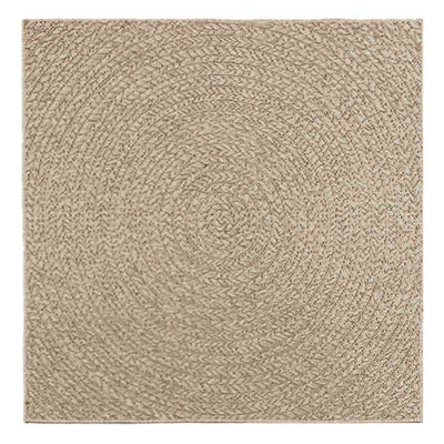 Matto ZIZUR beige 120x120 cm juuttityyli sisä- ja ulkokäyttöön