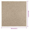 Matto ZIZUR beige 120x120 cm juuttityyli sisä- ja ulkokäyttöön