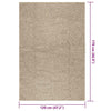 Matto ZIZUR beige 120x170 cm juuttityyli sisä- ja ulkokäyttöön